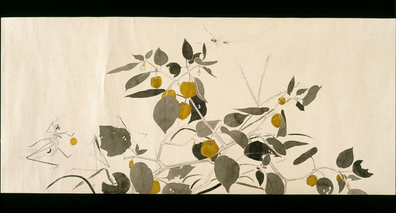 Wildlife Friends (Yasei no Tomo), Taisho Period, Taisho 7th Year, c.1918 (ink & w/c on wove paper decorated with mica)