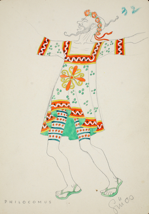 Philocomus, 1928 (w/c on paper)