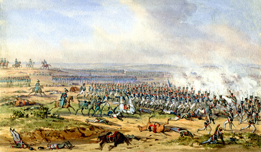 Battle of Austerlitz, 1850 (watrrcolour)