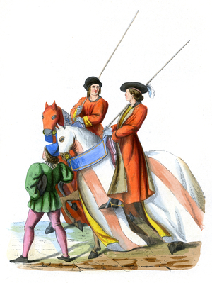 Umpires  of  King René of Provence  
 in 14th century