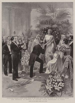 The Festival in Honour of Madame Sarah Bernhardt in Paris (litho)