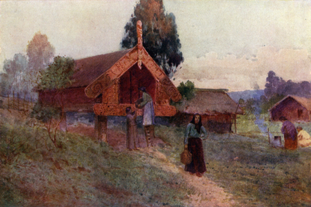 New Zealand: A Pataka (colour litho)