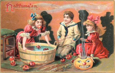British Hallowe'en card (colour litho)