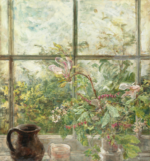 Colombian Jug in Spring, 2010 (oil and tempera on panel)