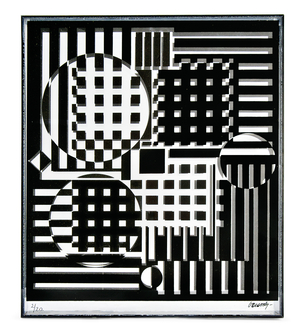 Pleionne F, 1954-55 (screenprint on perspex)