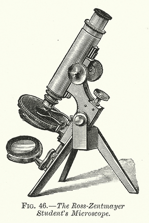 The Ross-Zentmayer Student's Microscope (engraving)