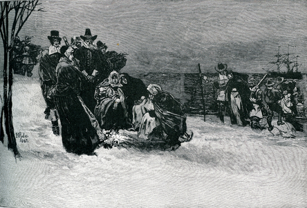 Landing of the Mayflower pilgrims