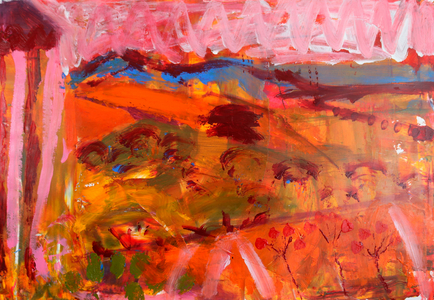 Garden # , (acrylic on paper)