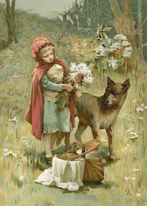 Little Red Riding Hood (chromolitho)
