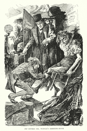 Illustration for Great Expectations by Charles Dickens (litho)
