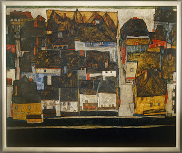 Krumau and der Moldau - Krumlov on the river Vltava … (oil on canvas)