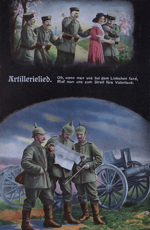 Artillery song: German army artillery (colour litho)