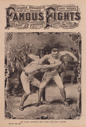 The fight between Jem Ward and Jack Carter (litho)