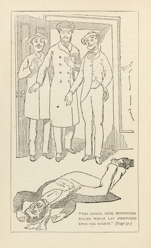 Illustration by Charles Doyle from the book "A Study in Scarlet" by Arthur Conan Doyle, 1888 (print)