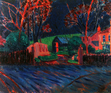 Winter Landscape, Cornwall, 1920 (oil on canvas)