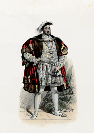Henry VIII, King of England, son ... (engraving)