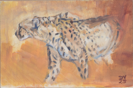 Cheetah, 2021 (oil on canvas)
