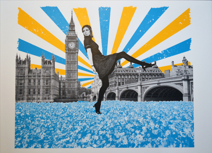 London Stride, 2018 (screen print)
