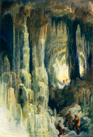 Underground scenery (colour litho)
