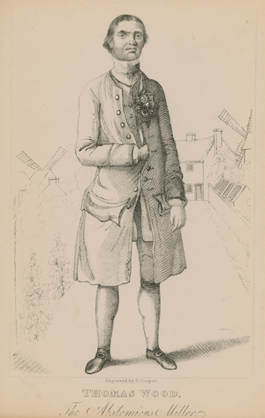 Thomsa Wood, the abstemious miller (engraving)