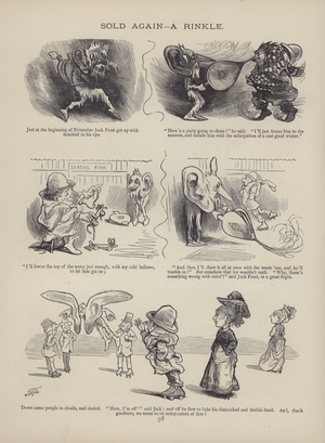 Page from The British Working Man or One Who Does Not Believe In Him (engraving)