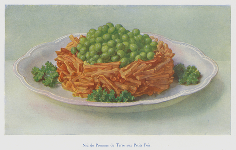 Nid de Pommes de Terre aux Petits Pois (colour litho)