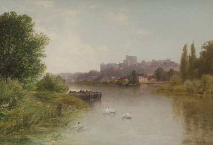 View of Windsor Castle form across the Thames