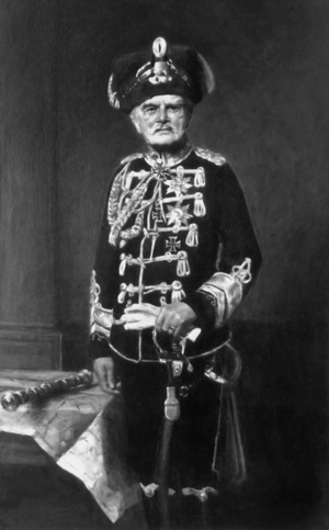 August von Mackensen in Hussar uniform (b/w photo)