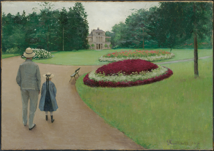 The Park of the Caillebotte Property at Yerres, 1875 (oil on canvas)
