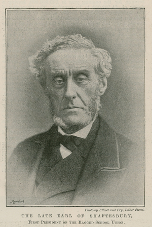 The late Earl of Shaftesbury, first President of the Ragged School Union (photo)