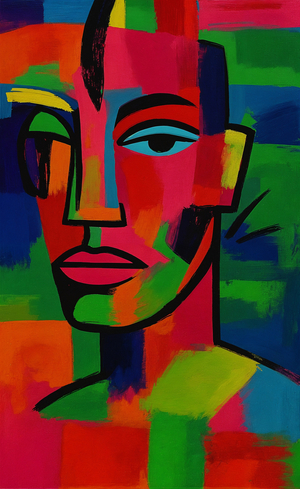 Reflections in Color, 2025 (acrylic on canvas)