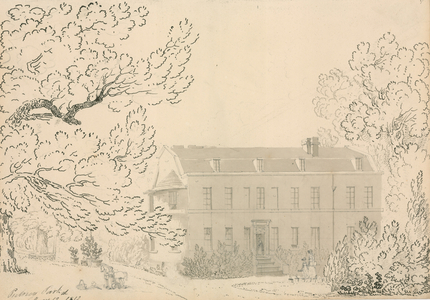 Sketch of Putney Park, Putney, London (w/c on paper)