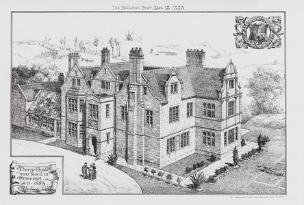 Thorne House near Yeovil in Somerset, AD 1883 (engraving)