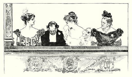 A trip to the theatre (litho)