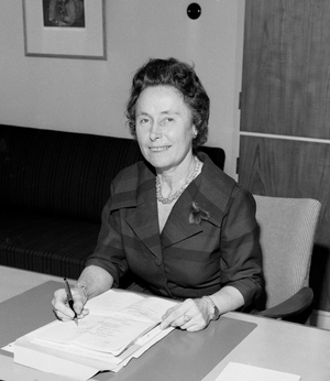 Oslo 19630201 Storting representative Berte Rognerud …, 1963 (photo)