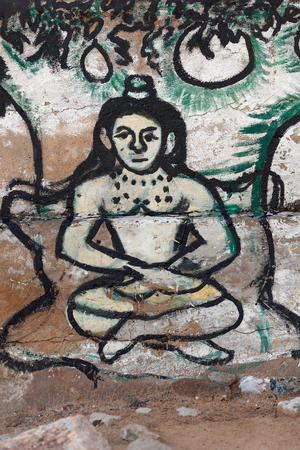 Voodoo painting on a wall, Lome, Togo,  (photo)
