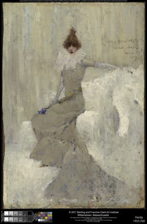 Sarah Bernhardt, 1889 (oil on panel)