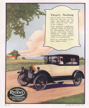 The Regent Magazine, advert, UK, 1910s