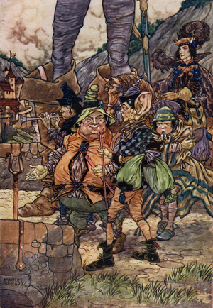 The Five Servants by Grimm Brothers