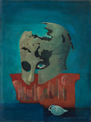 Lunar helmet, 1969 (oil on canvas)