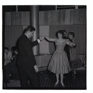 Publicity Club Christmas Party at Donovan Maule Theatre, 22nd December 1958 (b/w photo)