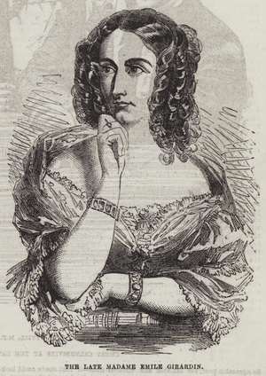 The late Madame Emile Girardin (engraving)