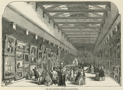 Free exhibition gallery at Knightbridge (engraving)
