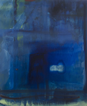 Rock in the Blue, Paros, 2017 (oil on canvas)