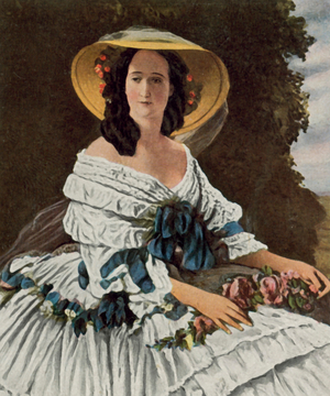 Empress Eugenie, 1826-1920 (enhanced colour litho)