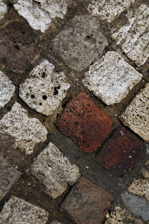 Wall, Detail, Pompeii, Naples, Campania, Italy