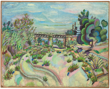 Mont Roig, the Bridge, 1917 (oil on canvas)