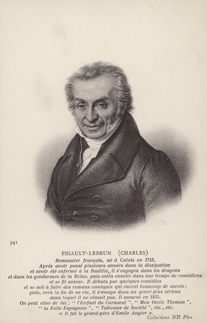 Charles Pigault-Lebrun (1753-1835), French novelist and playwright (litho)