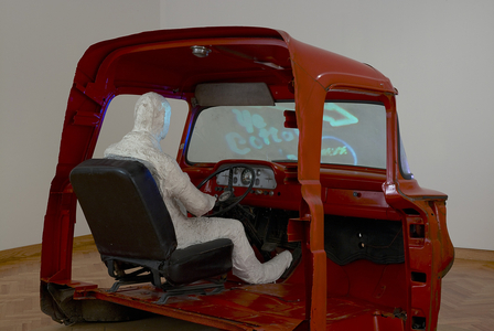 The Truck, 1966 (metal, plaster, glass, wood, plastic, 16mm colour film, silent, transferred to digital video)