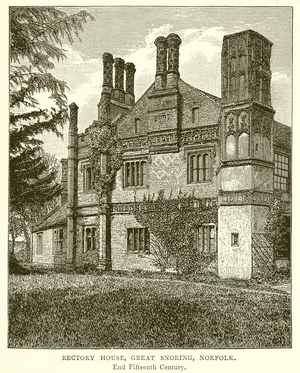 Rectory House, Great Snoring, Norfolk (engraving)